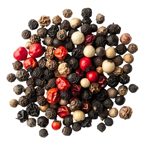 Black, White & Red Pepper